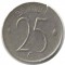 Бельгия, 25 центов, 1964