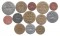 Монеты Прибалтики, 13 шт