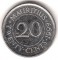 Маврикий, 20 центов, 1999