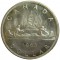Канада, 1 доллар, 1963, серебро 23,32 гр.  aUNC