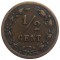 Нидерланды, 1/2  цента, 1901, KM# 109