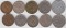 Монеты Мира, 10 шт