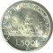 Италия, 500 лир,  1966, корабли Колумба серебро 11 гр, KM# 98