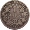 Германия, 1 марка, 1874, А, серебро