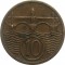 Чехословакия, 10 геллеров, 1925, KM# 3