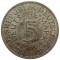 ФРГ, 5 марок, 1969, G, серебро, KM# 112.1