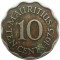 Маврикий Британский, 10 центов, 1975