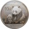 Китай, 10 юаней, 2012, Панда, унция