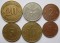 Латвия, разменные монеты, 6 шт