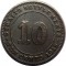 Британский Стрейтс Сеттлментс, 10 центов, 1918, Георг 5