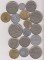 Набор монет Испании, 17шт., разные