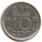 Нидерланды, 10 центов, 1973