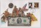 США, 2 доллара, 1976, юбилейная серия, в конверте + 25 центов 1976, барабанщик