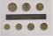 ГДР, набр монет в блистере, позолота 24К, сертификат, UNC