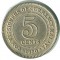 Малайя, 5 центов, 1950, KM# 7