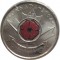 Канада, 25 центов, 2004, Мак цветная