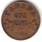Канада, 1 цент, 1935, KM# 28