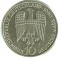 ФРГ, 10 марок, 1990, 800летие со дня смерти Фридриха Барбароссы, серебро 15,5 гр, KM# 174