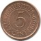 Маврикий, 5 центов, 1999, KM# 52
