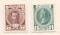 Почтовые марки Российской империи, 1913, 300-летие дома Романовых марки номиналом 7 и 14 копеек  