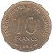 Коморские острова, 10 франков, 1992