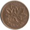 Канада, 1 цент, 1974