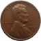 США, 1 цент, 1957 D, «пшеничный цент», монетный двор Денвер, XF