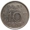 Нидерланды, 10 центов, 1973