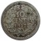 Нидерланды, 10 центов, 1917, серебро, KM# 145
