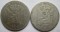 Бельгия, 1 франк, 1869,1880, 2 шт