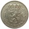 Нидерланды, 1 гульден, 1956, серебро 6,5 гр