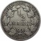 Германия, 1/2 марка, 1906, D