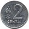 Литва, 2 цента, 1991