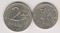 1 и 2 рубля, 1999 СП., 2шт
