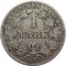 Германия, 1 марка, 1885, J