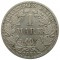 Германия, 1 марка, 1874, Первый год чеканки, редкая