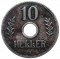 Германская Африка, 10 геллеров, 1911