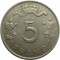 Люксембург, 5 франков, 1949, 30 летний юбилей правления Шарлотты - великой герцогини Люксембургской