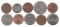Монеты США, 10 шт.