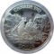 Канада, 1 доллар, 1989, открытие реки Маккензи, серебро 23,32 гр. капсула