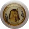 Египет, 1 фунт, 2008, цветной, серия «Сокровища фараонов», золотая маска Псуссенеса
