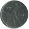 Италия, 50 лир, 1989, большой кружок 24,8 мм, KM# 95