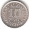 Британское Борнео, 10 центов, 1961