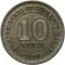 Британская Малайя, 10 центов, 1950