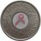 Канада, 25 центов, 2006, розовая лента, против рака молочной железы
