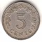 Мальта, 5 центов, 1972