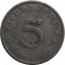 Германия, 3 рейх, 5 рейхспфеннигов, 1940 G