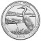 США, 25 центов, 2015, P, национальный парк Bombay Hook