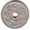 Бельгия, 5 центов, 1907, KM# 54