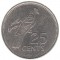 Сейшелы, 25 центов, 1989